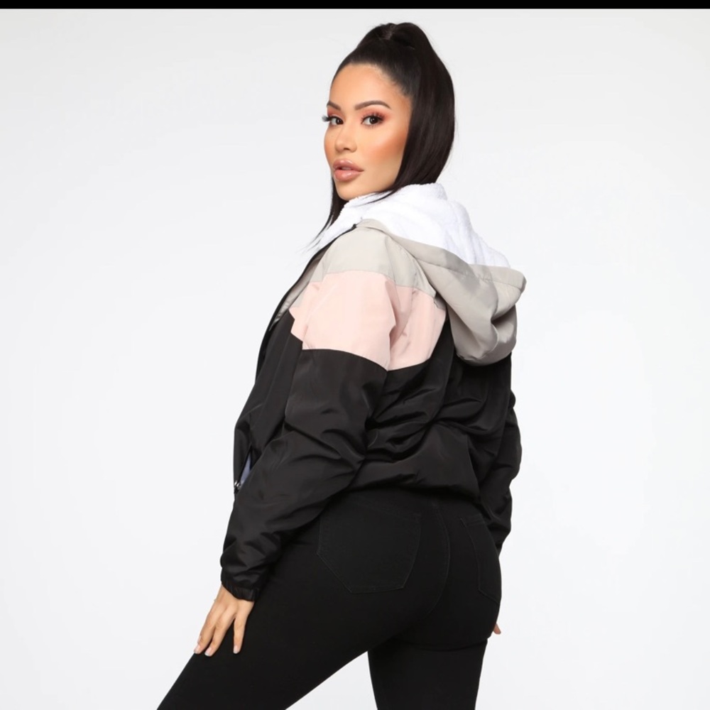 Sherpa Lined Cozy & Cute Jacket Fashion Nova LG - Picture 1 of 8